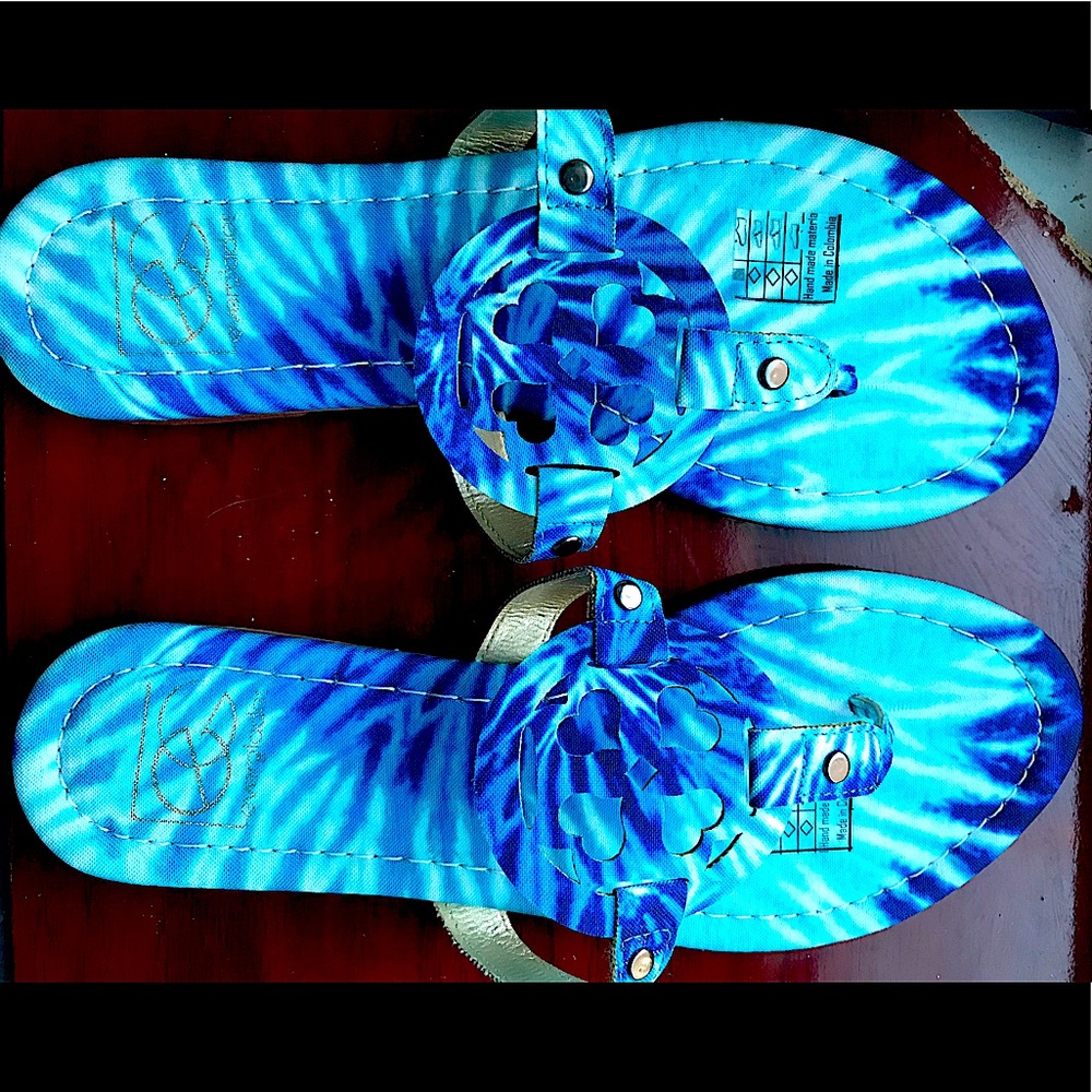 Blue shades sandals NWOT